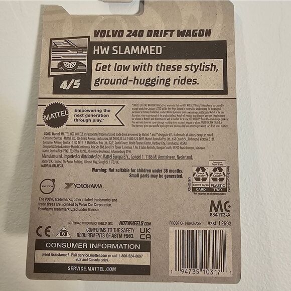 Hot Wheels Car Volvo 240 Drift Wagon HW Slammed 4/5 Mattel Hotwheels 245/250 New - Picture 8 of 8